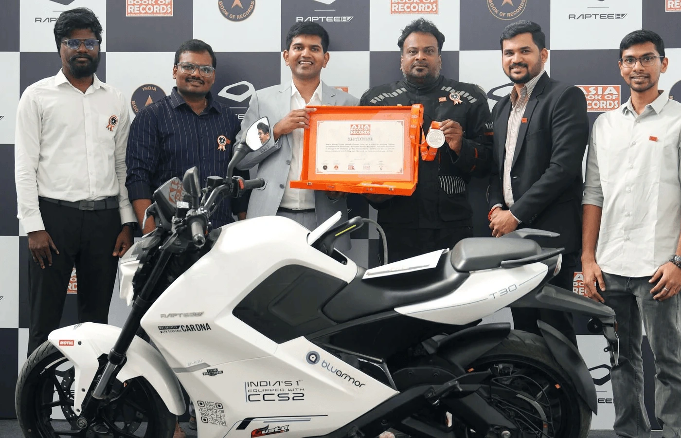 Raptee.HV Finishes 7,530 km Ride across India